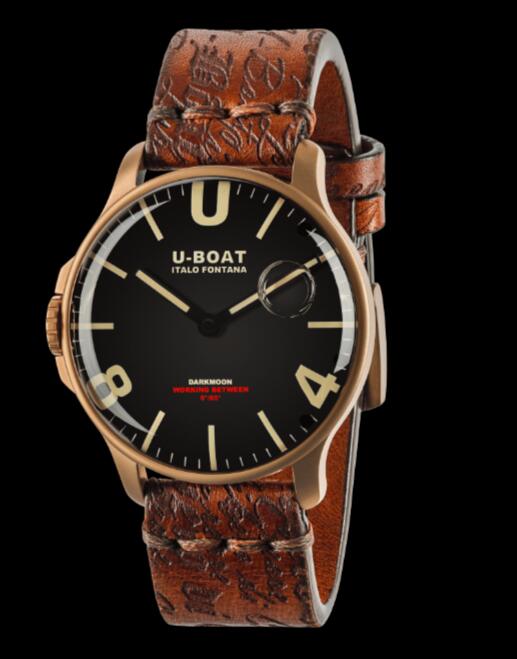 Review U-Boat Darkmoon Watch Replica DARKMOON 44MM BLACK IP BRONZE 8467/B - Click Image to Close